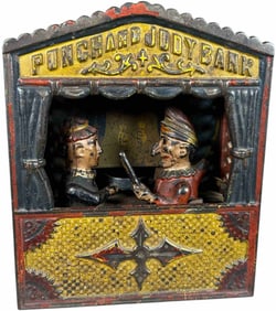 PUNCH AND JUDY MECHANICAL BANK