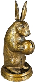 LOCKWOOD RABBIT STANDING MECHANICAL BANK