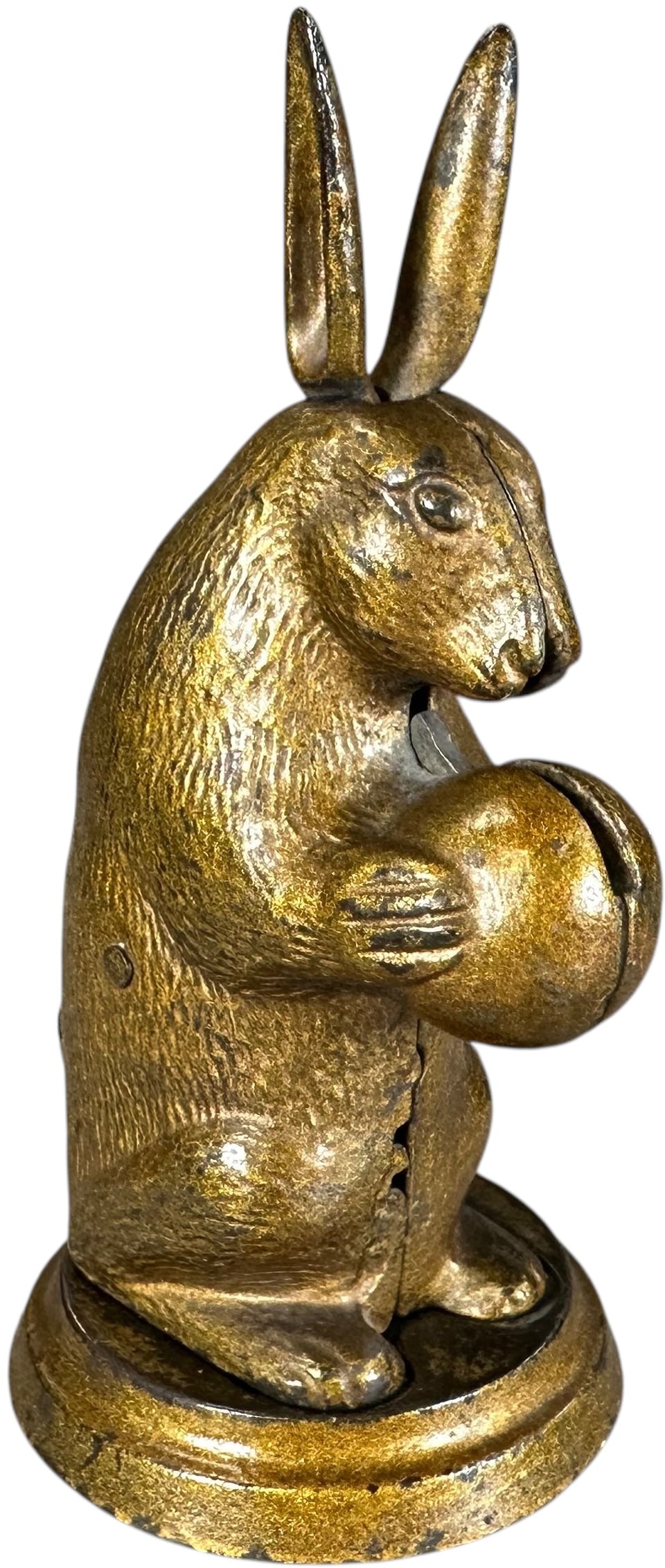 LOCKWOOD RABBIT STANDING MECHANICAL BANK (1 of 6)