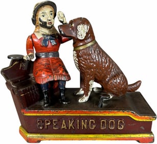SPEAKING DOG MECHANICAL BANK
