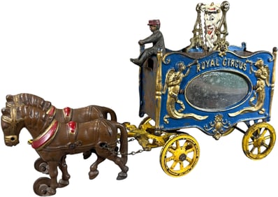 HUBLEY ROYAL CIRCUS CLOWN TRAPEZE WAGON