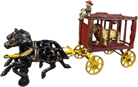 REDUCED HUBLEY ROYAL CIRCUS LION CAGE WAGON