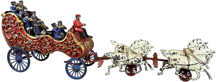 LARGE HUBLEY ROYAL CIRCUS BAND WAGON