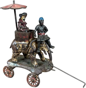 KENTON ELEPHANT GIRL IN HOWDAH PULL TOY