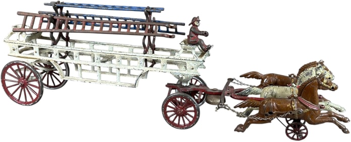 DENT HORSE DRAWN LADDER WAGON