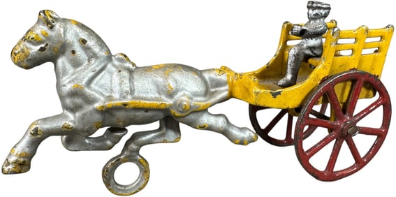 SMALL CAST IRON PONY CART
