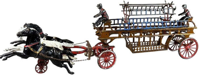 DENT HORSE DRAWN LADDER WAGON