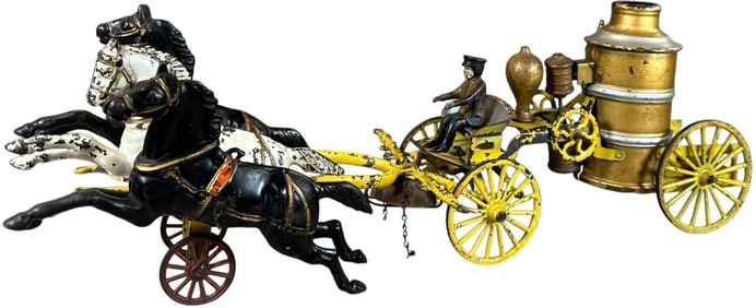 WILKINS THREE HORSE FIRE PUMPER