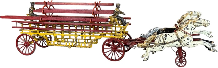 OVERSIZED KENTON HORSE DRAWN LADDER WAGON