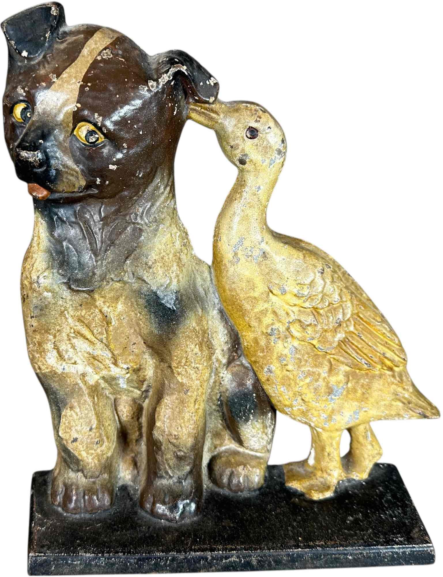 PUP WITH DUCK DOORSTOP (1 of 3)