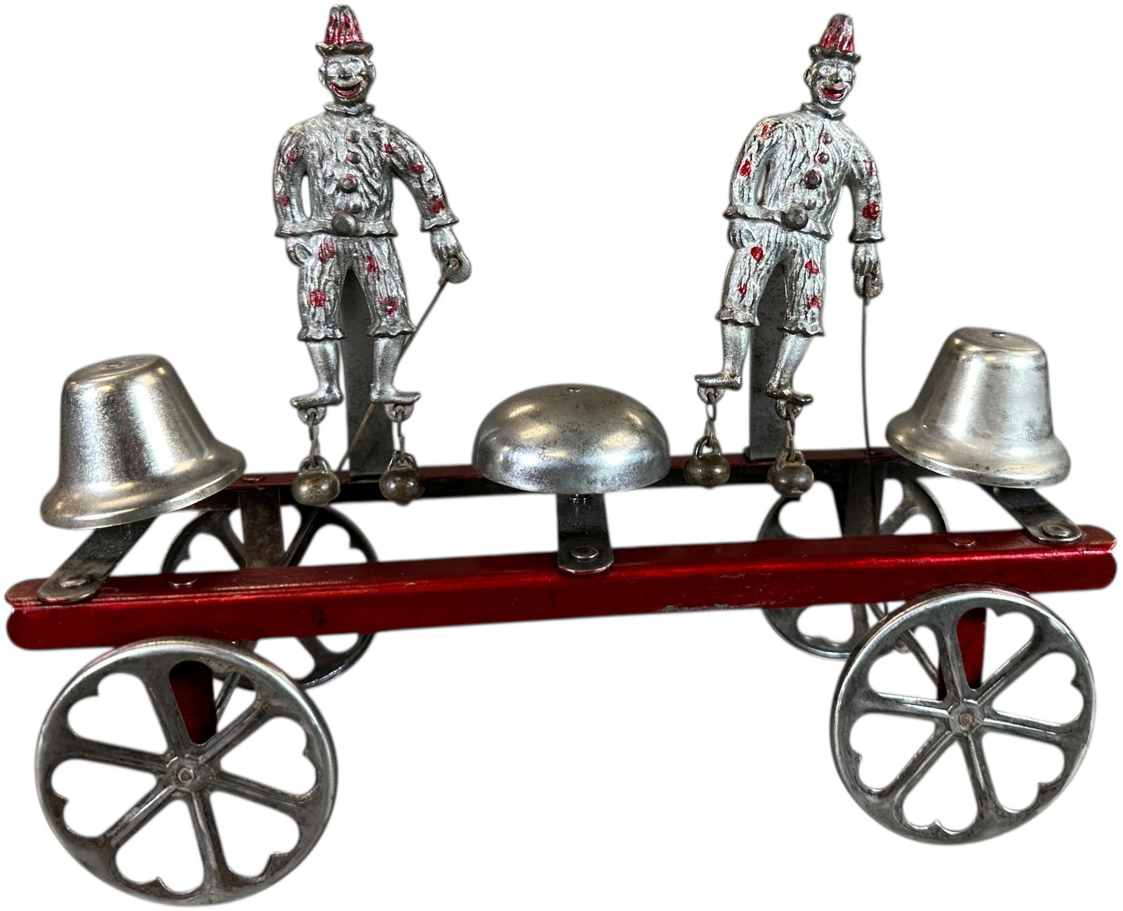 WATROUS DOUBLE CLOWNS BELL TOY (1 of 5)