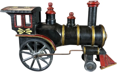 BEAUTIFUL FOLK ART 2-2-0 LOCOMOTIVE