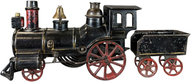 SECOR CLOCKWORK FLOOR TRAIN LOCOMOTIVE