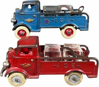 TWO ARCADE MACK ICE TRUCKS