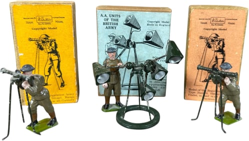 THREE BRITAINS PREWAR AA BOXED SETS