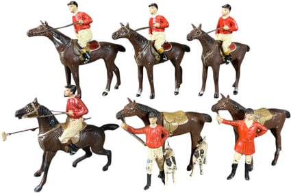 LARGE HEYDE FOX HUNT FIGURES