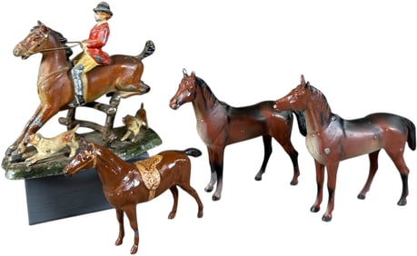 RACE HORSE & HUNT FIGURE