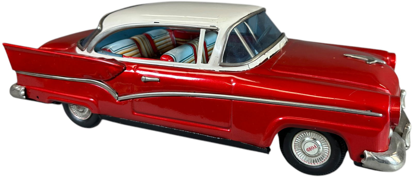 ⭐️Yonezawa Friction Powered Champion Car Yonezawa Toys (Y) ca. 1950s Tin Lithographed Friction