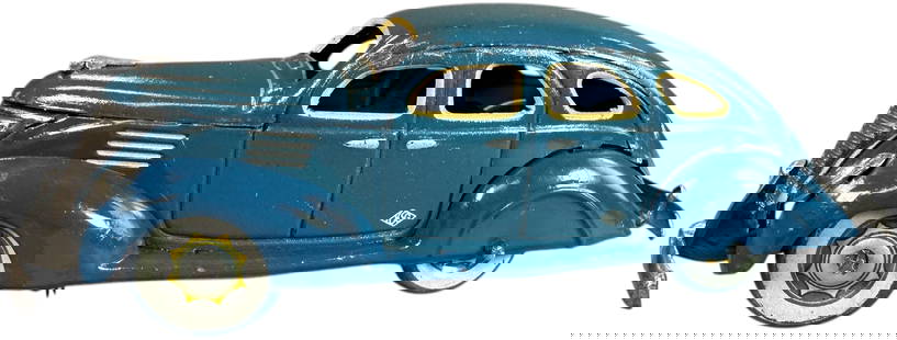 ASAKUSA KOSUGE AIRFLOW SEDAN: 10. ASAKUSA KOSUGE AIRFLOW SEDAN | The auto would be placed on a guide track and move along the track when wound. Ex: Ira Bernstein Collection. | 5.5" l. | Guide track not present, some hard to