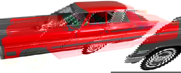 TN NOMURA CADILLAC SEDAN: 14. TN NOMURA CADILLAC SEDAN | Japan, working friction driven motor. Ex: Ira Bernstein Collection. | 12.5" l. | (Pristine to Near Mint Condition) | $100 - $200