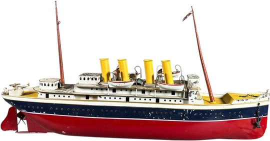 LARGE BING FOUR STACK OCEAN LINER