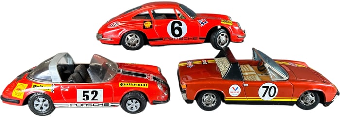 THREE JAPANESE PORSCHE CARRERA AUTOS