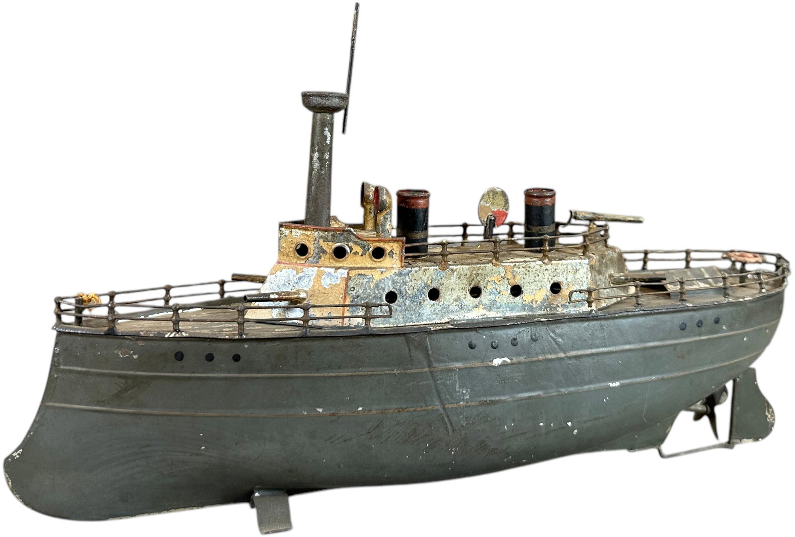 FLEISCHMANN CLOCKWORK GUNBOAT (1 of 9)