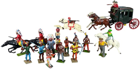 ASSORTED METAL COWBOYS & INDIANS