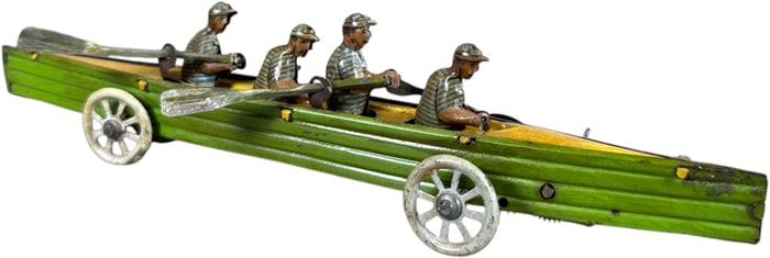 GELY FOUR MAN RACING SCULL PENNY TOY