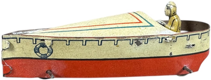 MEIER SPEEDBOAT W/DRIVER PENNY TOY