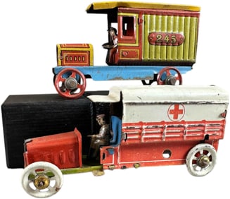AMBULANCE AND DELIVERY TRUCK PENNY TOYS