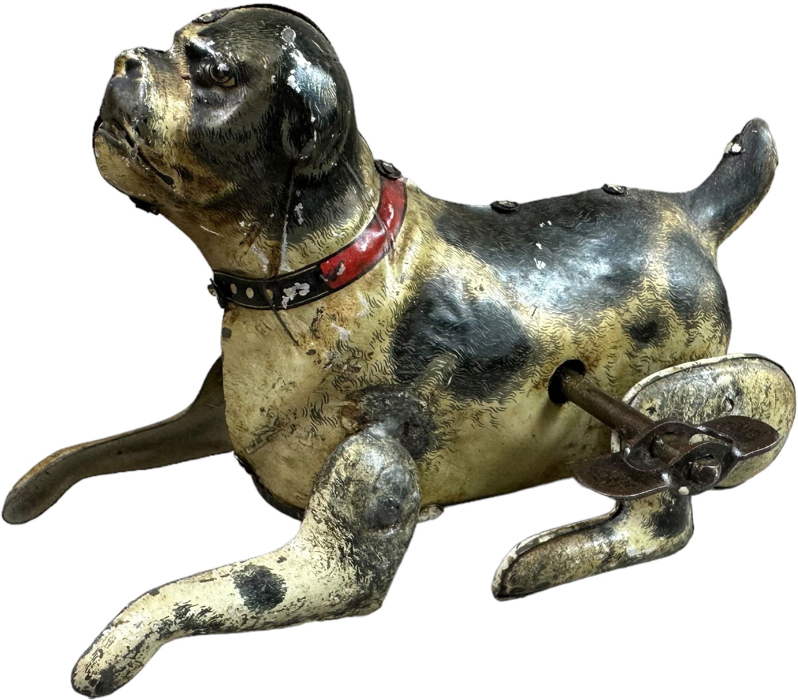 GUNTHERMANN SALTO FLIPPING DOG: 336. GUNTHERMANN SALTO FLIPPING DOG | 5.5" l. | Needs wind-up adjustment to work properly, all original tin litho in (Excellent Condition) | $40 - $80