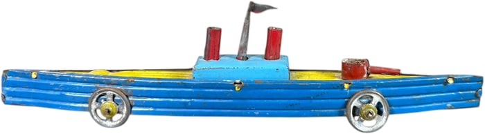 OVERSIZED FISCHER GUNBOAT PENNY TOY