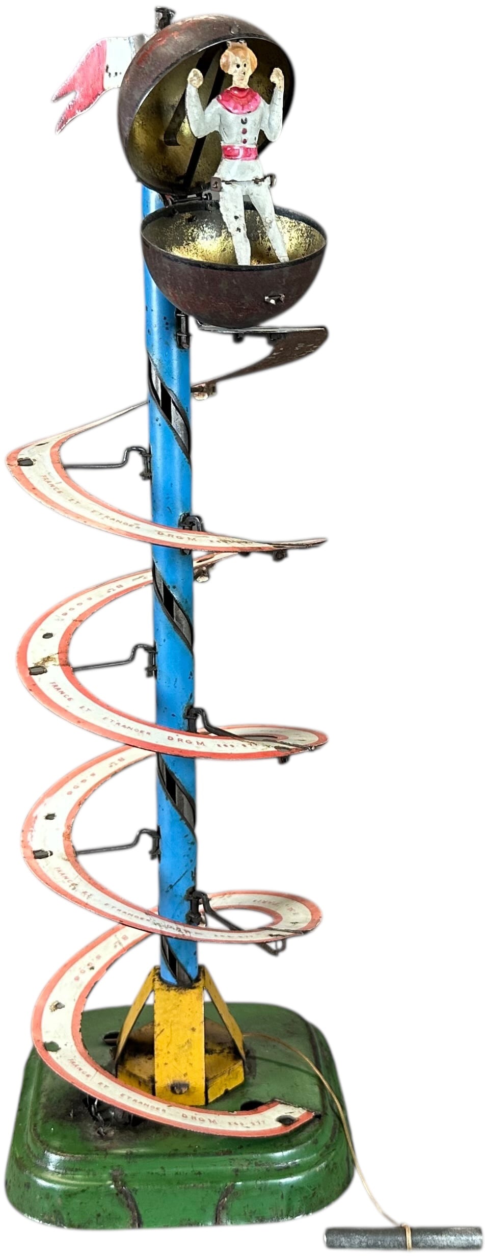 FERNAND MARTIN MYSTERIOUS BALL: 402. FERNAND MARTIN MYSTERIOUS BALL | La Boule Mysterieuse, circa 1906. | 14" h. | (Very Good to Excellent Condition) | $400 - $800