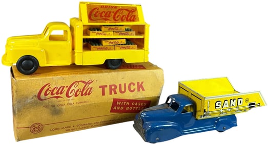 MARX COCA-COLA & SAND GRAVEL TRUCK