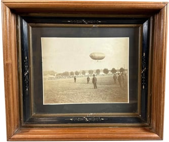 1907 LINCOLN BAREHEY AIRSHIP AT YORK FAIR PHOTO