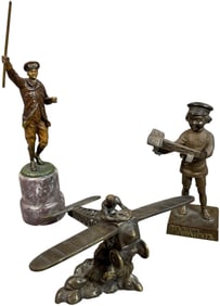AVIATION FIGURE BRONZE STATUES