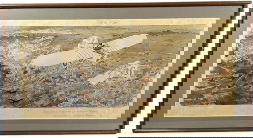 1911 PARIS TO ROME AVIATION PRINT