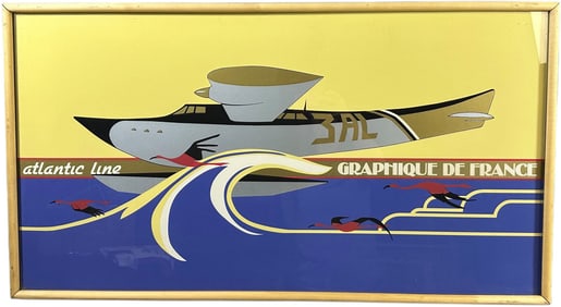 ATLANTIC LINE GRAPHIQUE DE FRANCE PRINT