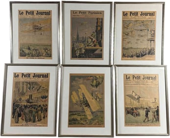 SIX LE PETIT JOURNAL SUPPLEMENT COVERS 1906-1913