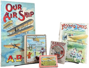 GROUPING OF AVIATION BOOKS & PUZZLES