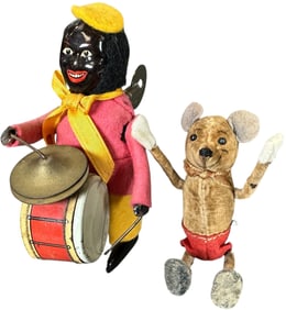 SCHUCO BLACK DRUMMER W/ TUMBLING MOUSE