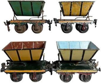 FOUR MARKLIN TIP-WAGONS