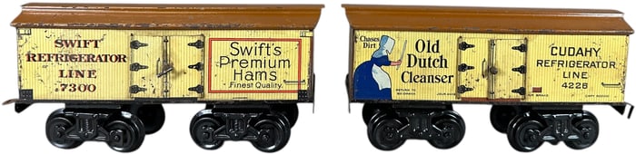 TWO BING REFRIGERATOR CARS
