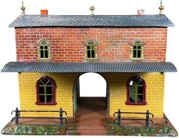EARLY BING PASSENGER STATION W/ AWNING
