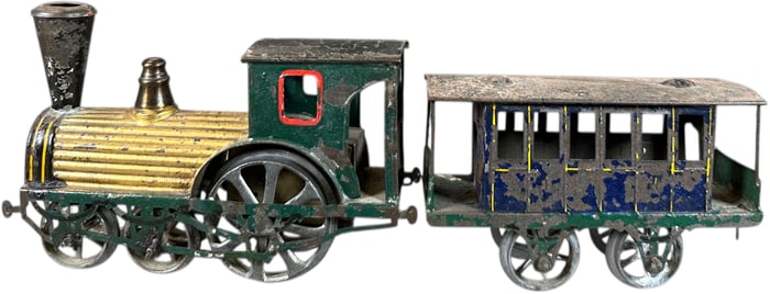 EARLY FV CRAMPTON LOCOMOTIVE & COACH