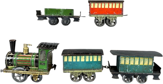 ISSMAYER WIND-UP TRAIN SET