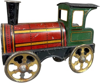 ISSMAYER WIND-UP FLOOR LOCOMOTIVE TOY