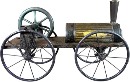 RARE EARLY HESS FLYWHEEL LOCOMOTIVE