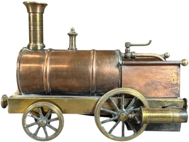 ATTRACTIVE BRASS LIVE STEAM DRIBBLER LOCOMOTIVE